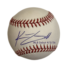 Konnor Griffin Autographed "MLB Debut 4/3/26" Baseball (PRESALE)