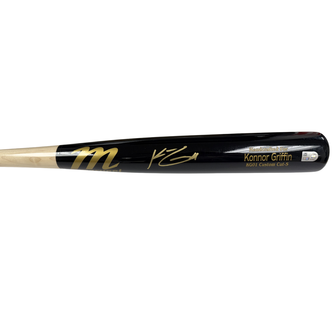 Konnor Griffin Autographed Black Marucci Game Model Bat