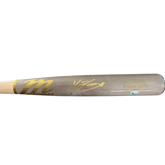 Konnor Griffin Autographed Gray Game Model Bat (PRESALE)