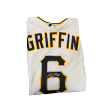 Konnor Griffin Autographed White Pittsburgh Pirates Replica Jersey