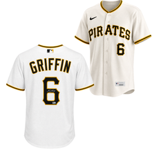 Konnor Griffin Autographed White Pittsburgh Pirates Replica Jersey
