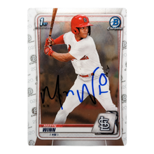 Masyn Winn Autographed 1st Bowman Chrome Trading Card