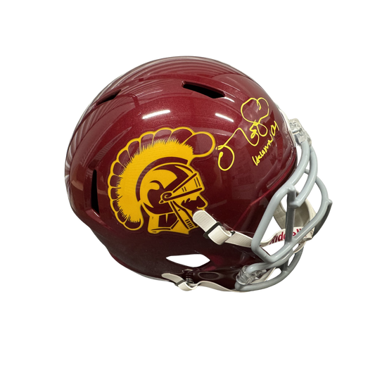Matt Leinart Autographed "Heisman 04" USC Replica Football Helmet