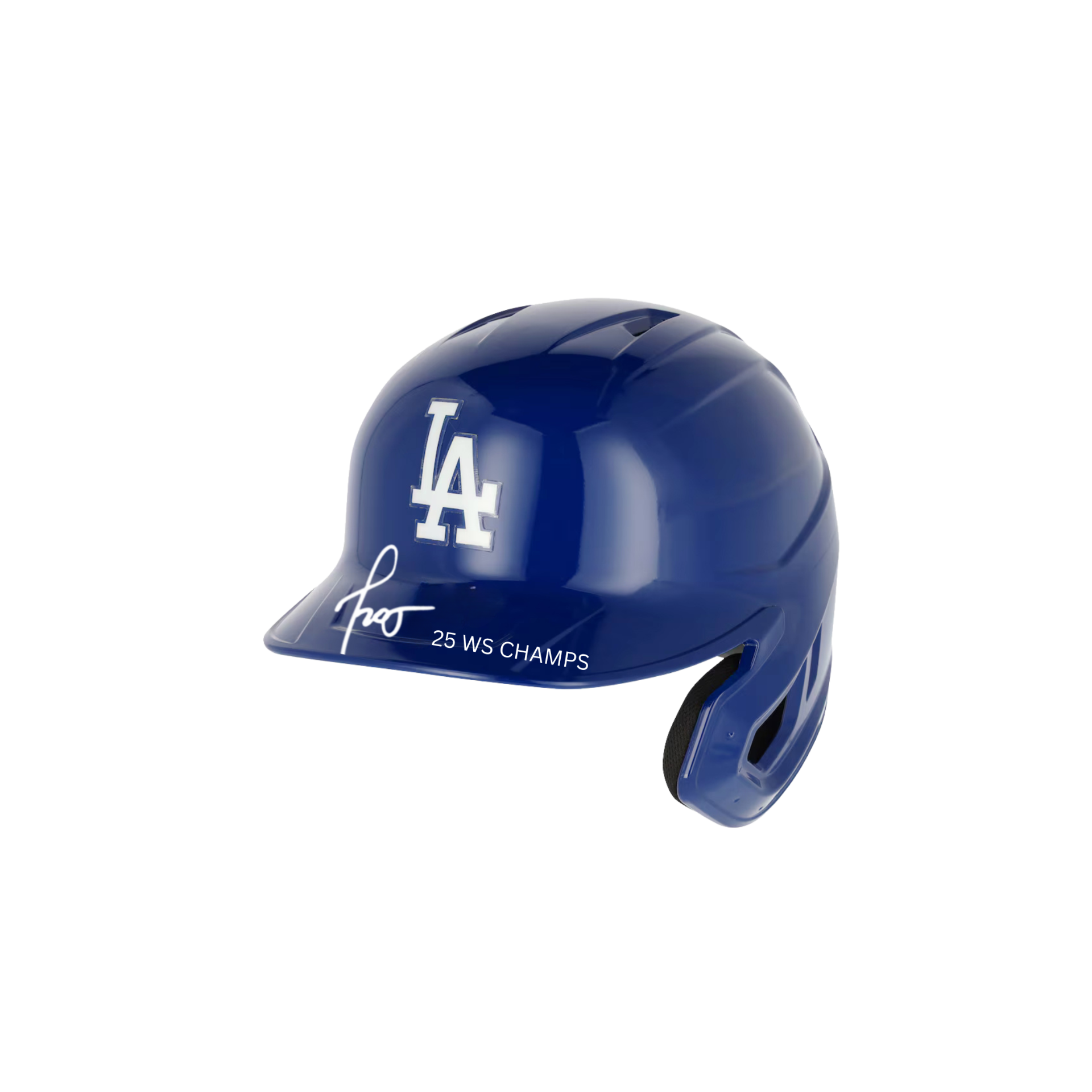 Miguel Rojas Autographed "25 WS CHAMPS" Los Angeles Dodgers Batting Helmet - (PRESALE)