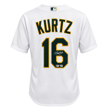 Nick Kurtz Autographed Athletics White Replica Jersey