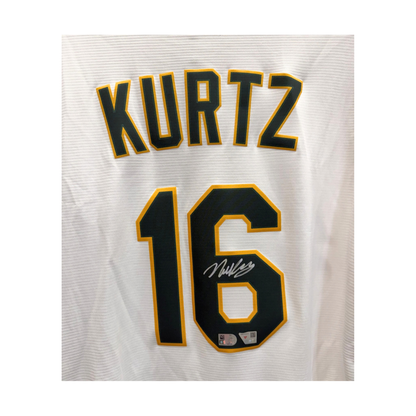 Nick Kurtz Autographed Athletics White Replica Jersey