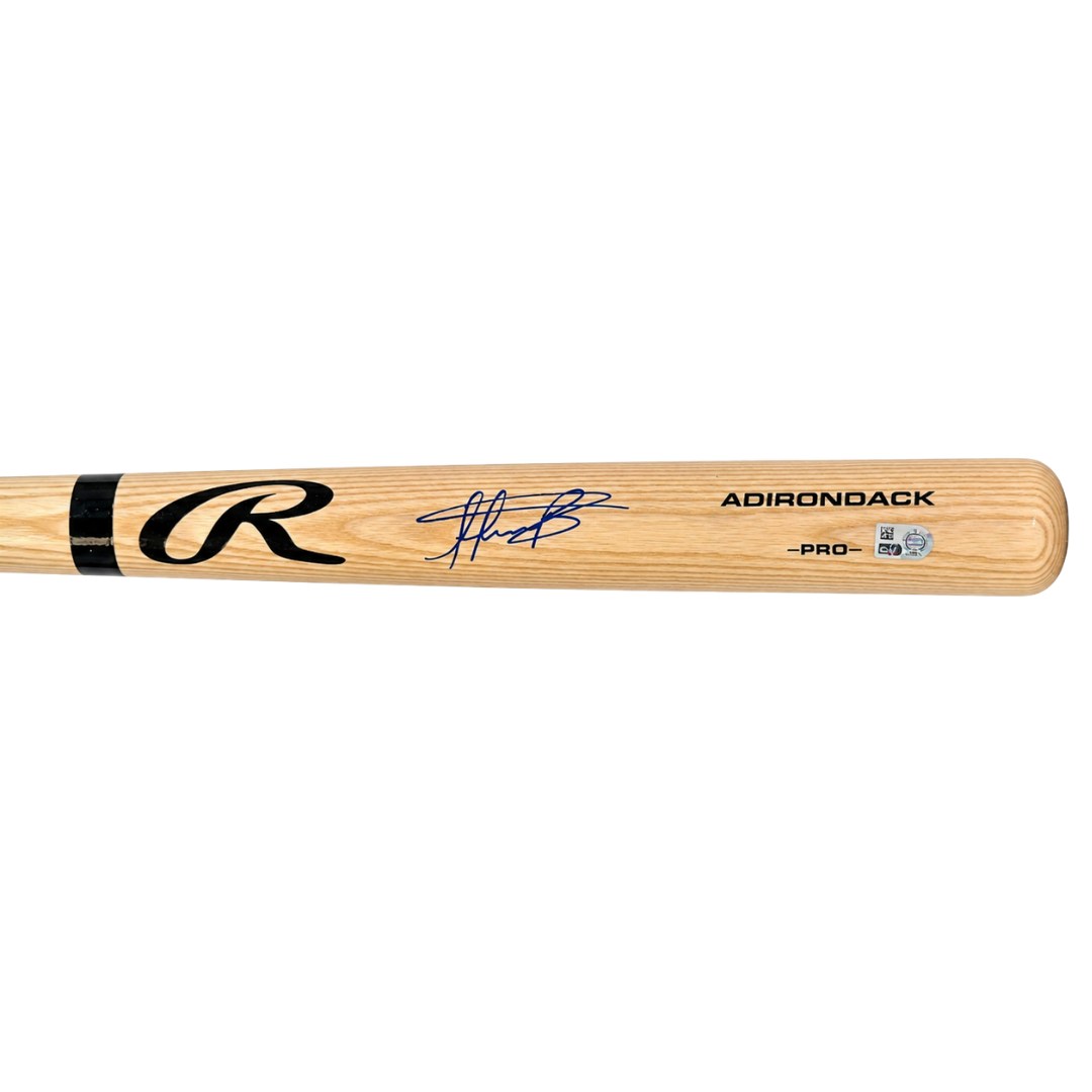 Osleivis Basabe Autographed Blonde Rawlings Bat