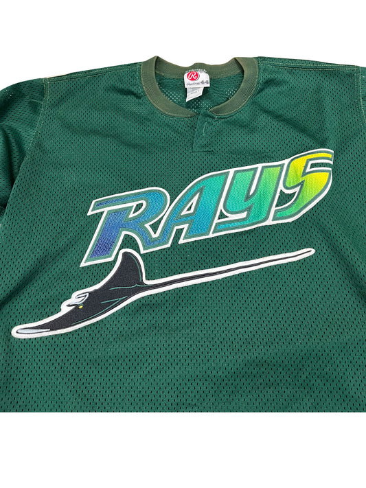 Toby Hall Autographed Game Used Orlando Rays Jersey - Player's Closet Project