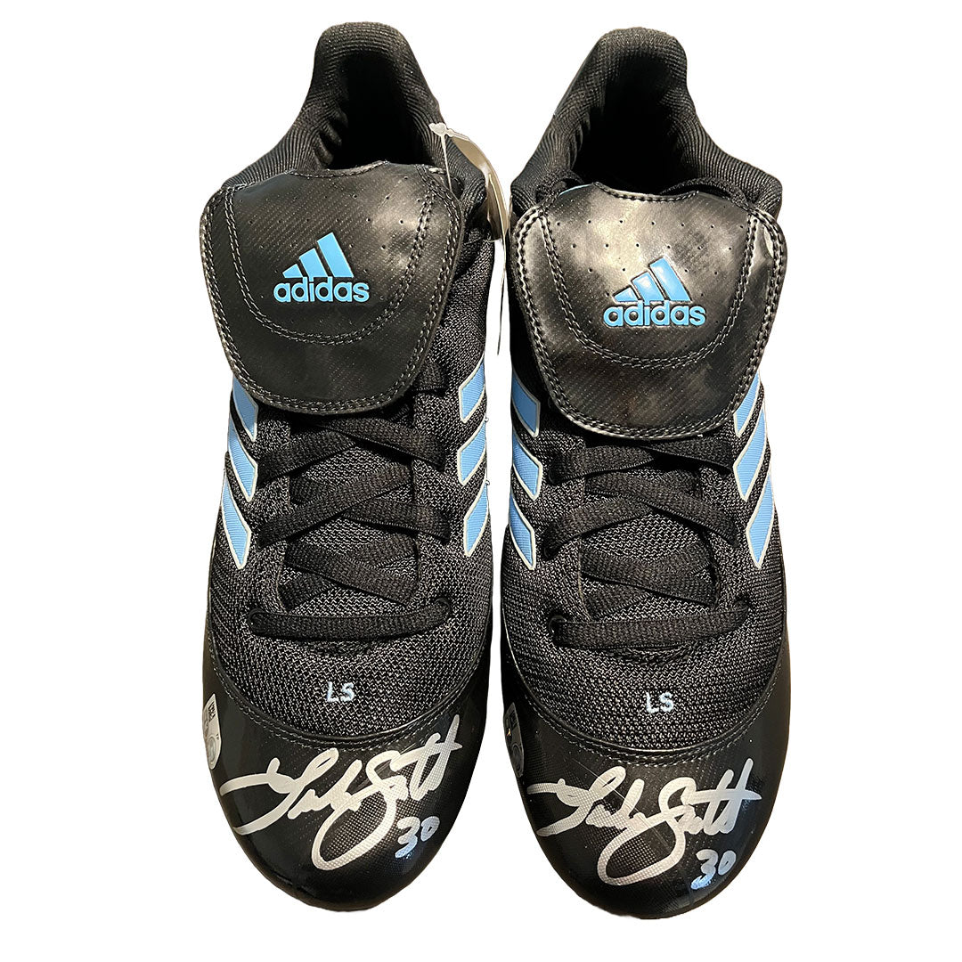 Luke Scott Autographed Adidas Cleats - Player's Closet Project