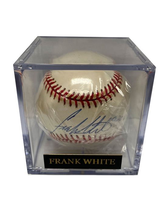 Frank White Autographed Baseball - Player's Closet Project