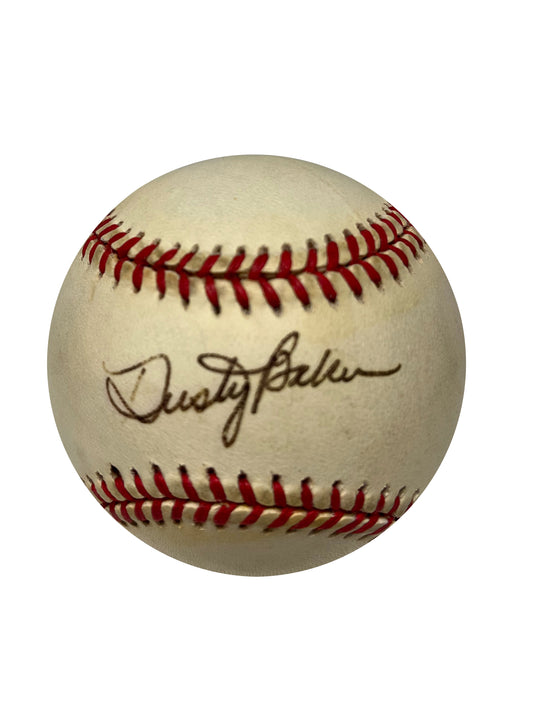 Dusty Baker Autographed Baseball - Player's Closet Project