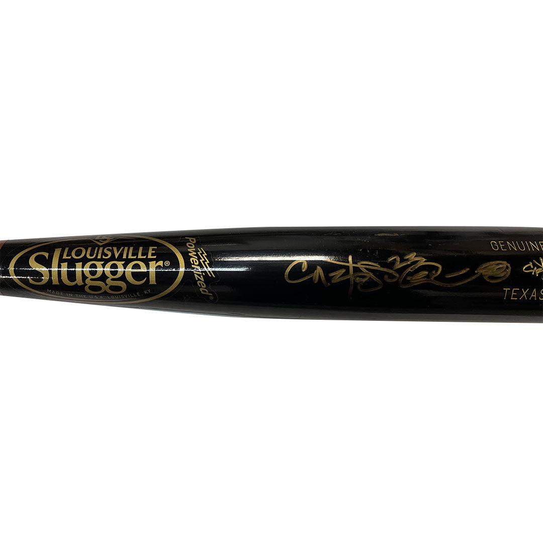 Carlos Pena Autographed Game Used Louisville Slugger Rangers Bat - Player's Closet Project