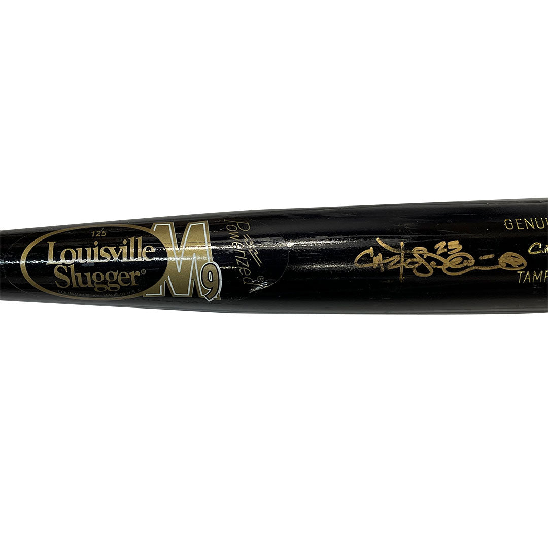 Carlos Pena Autographed Game Used Louisville Slugger Rays Bat - Player's Closet Project