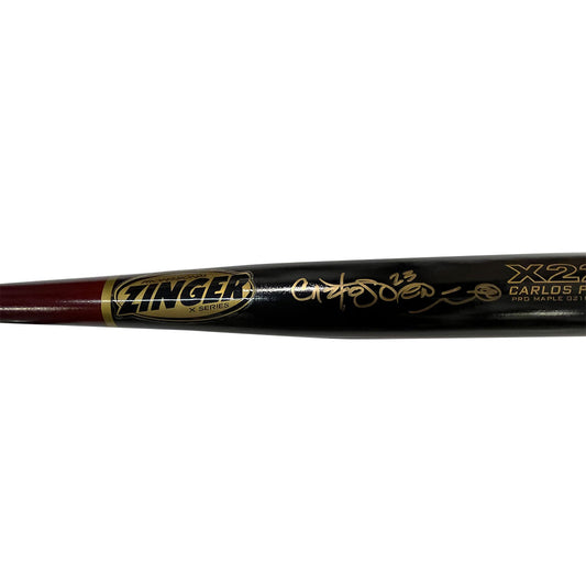 Carlos Pena Autographed Game Used Zinger Bat - Player's Closet Project