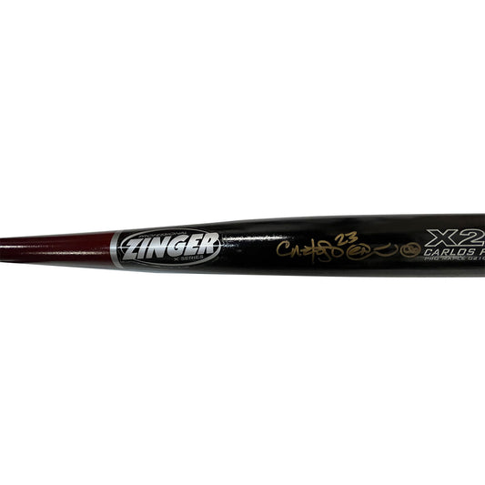 Carlos Pena Autographed Game Used Zinger Bat - Player's Closet Project