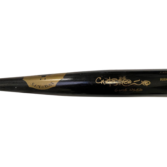Carlos Pena Autographed Game Used Sam Bat Bat - Player's Closet Project