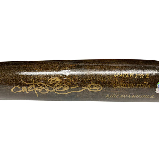 Carlos Pena Autographed Game Used Sam Bat - Player's Closet Project