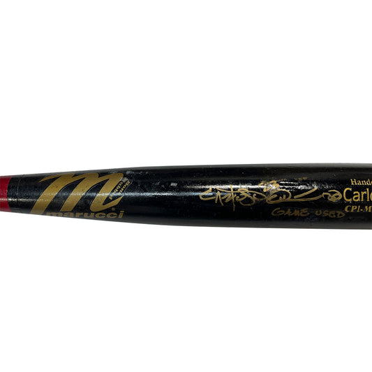 Carlos Pena Autographed Game Used Custom Marucci Bat - Player's Closet Project