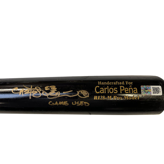 Carlos Pena Autographed Game Used Marucci Bat - Player's Closet Project