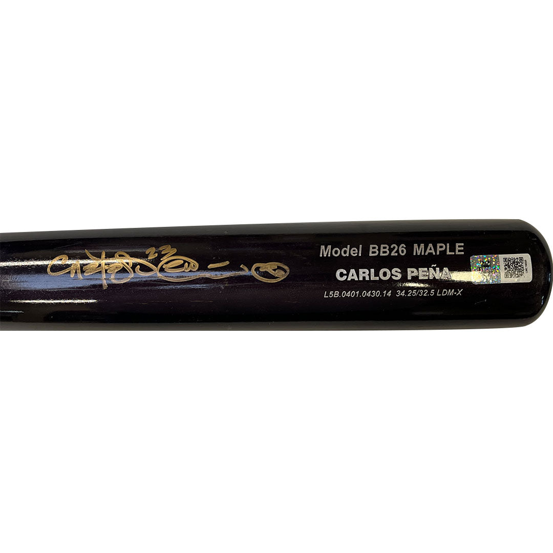 Carlos Pena Autographed Game Used Chandler Bat - Player's Closet Project
