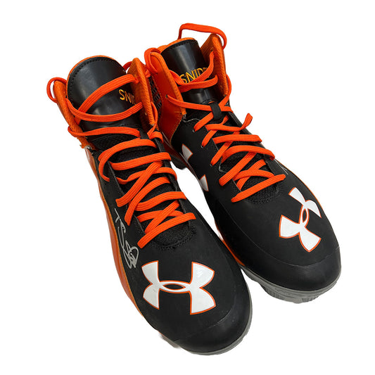 Travis Snider Autographed Game Used Cleats - Player's Closet Project