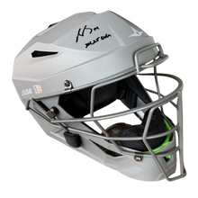 Patrick Bailey Autographed "2024, 2025 Gold Glove" Gray Game Model Catcher's Mask