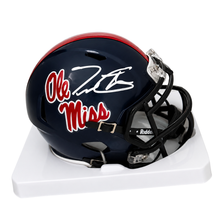 Trinidad Chambliss Autographed Ole Miss Navy Blue Mini Football Helmet