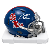 Trinidad Chambliss Autographed Ole Miss Powder Blue Mini Football Helmet