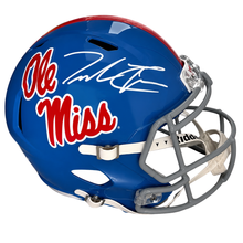 Trinidad Chambliss Autographed Ole Miss Powder Blue Replica Football Helmet
