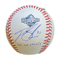Tyler Glasnow Autographed "25 WS Champs" 2025 WS Logo Baseball