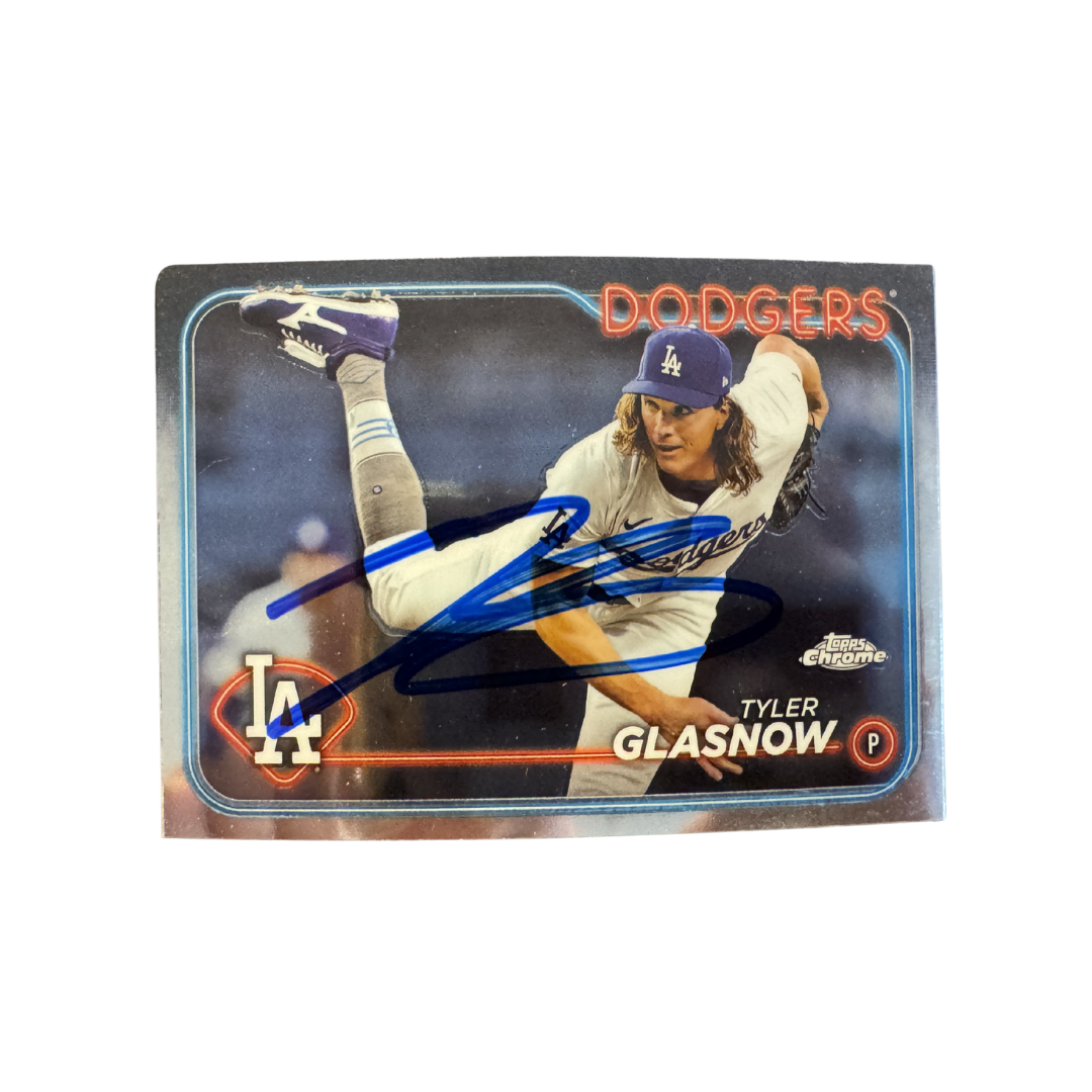 Tyler Glasnow Autographed Baseball Card