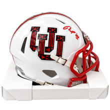 Wayshawn Parker Autographed Utah Utes White Mine Helmet