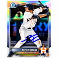 Xavier Neyens Autographed 1st Bowman Chrome Refractor Baseball Card