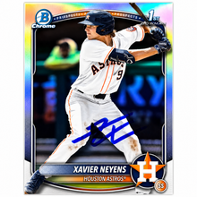 Xavier Neyens Autographed 1st Bowman Chrome Refractor Baseball Card