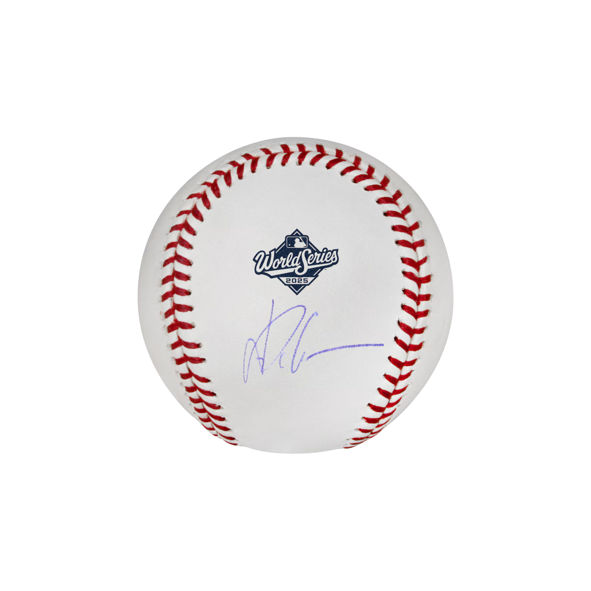 Yoshinobu Yamamoto Los Angeles Dodgers Autographed 2025 World Series Logo Baseball - (PRESALE)