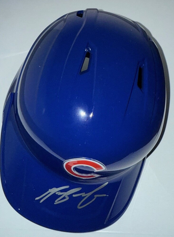 Michael Busch Autographed Cubs Batting Helmet