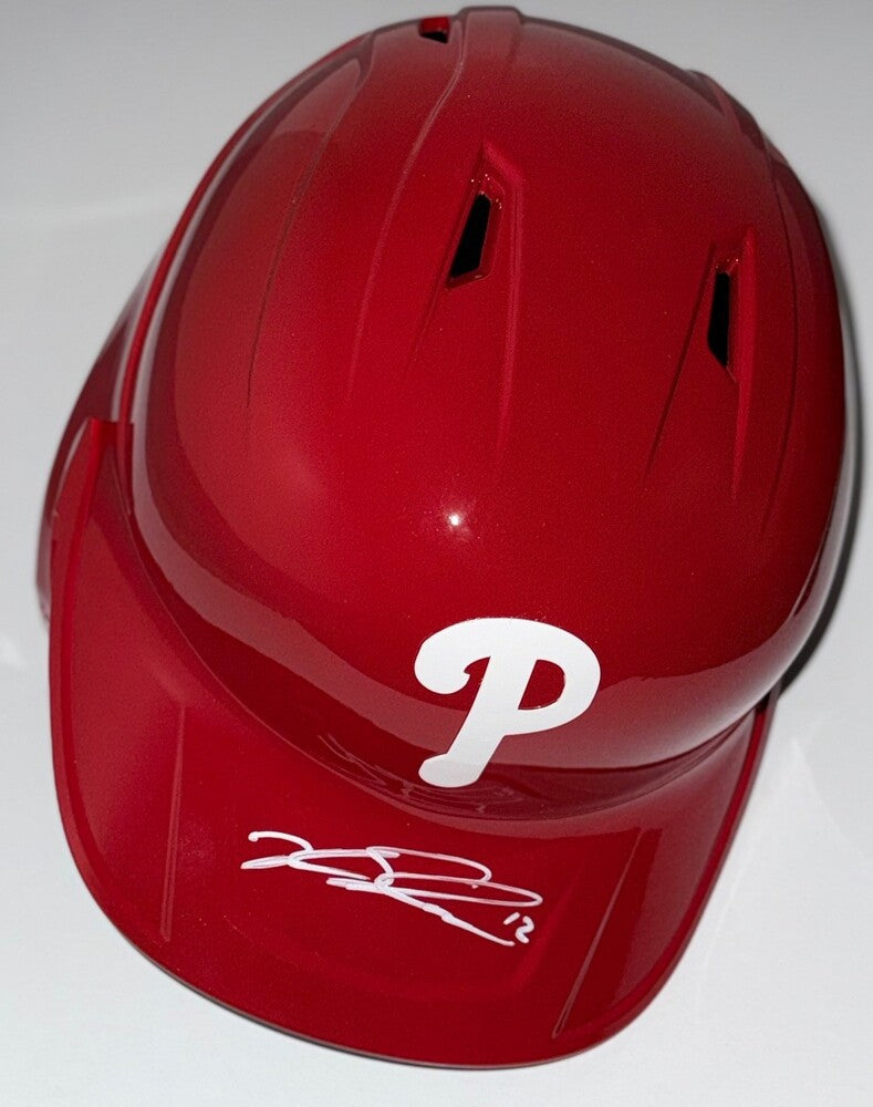 Kyle Schwarber Autographed Phillies Helmet