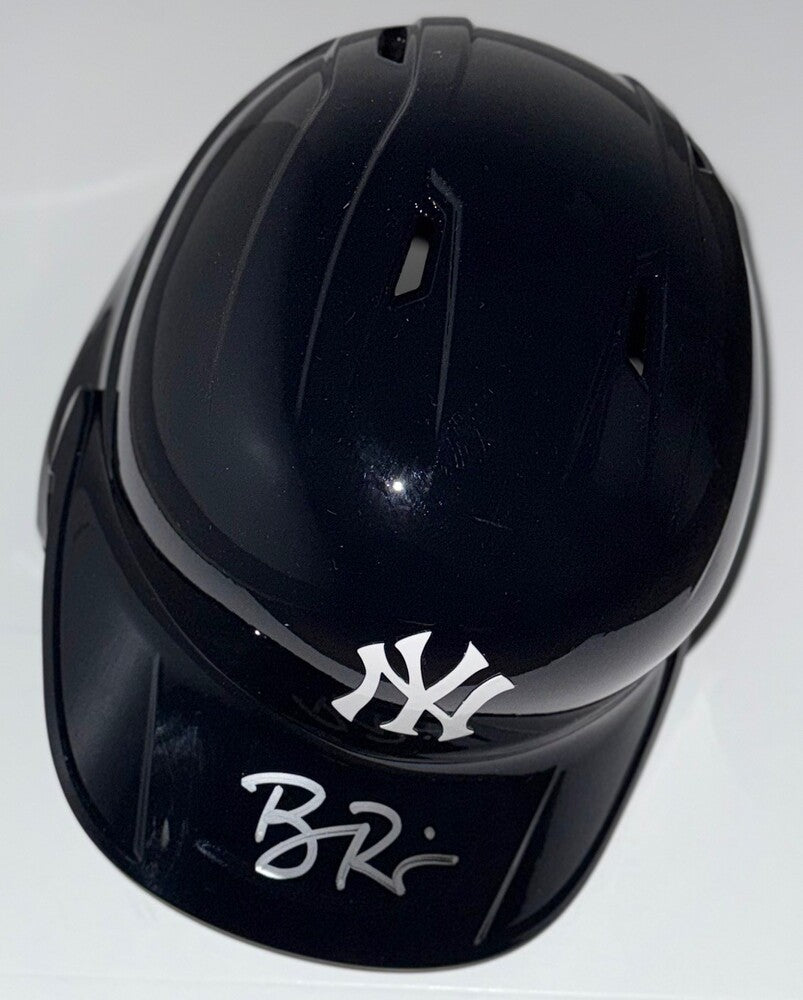 Ben Rice Autographed Yankees Helmet