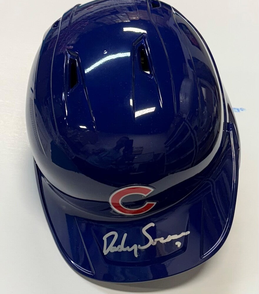 Dansby Swanson Autographed Cubs Helmet