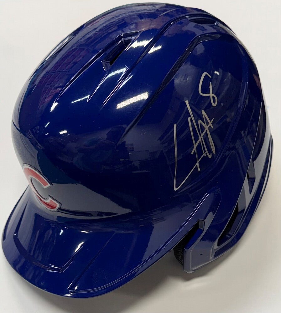 Ian Happ Autographed Cubs Batting Helmet