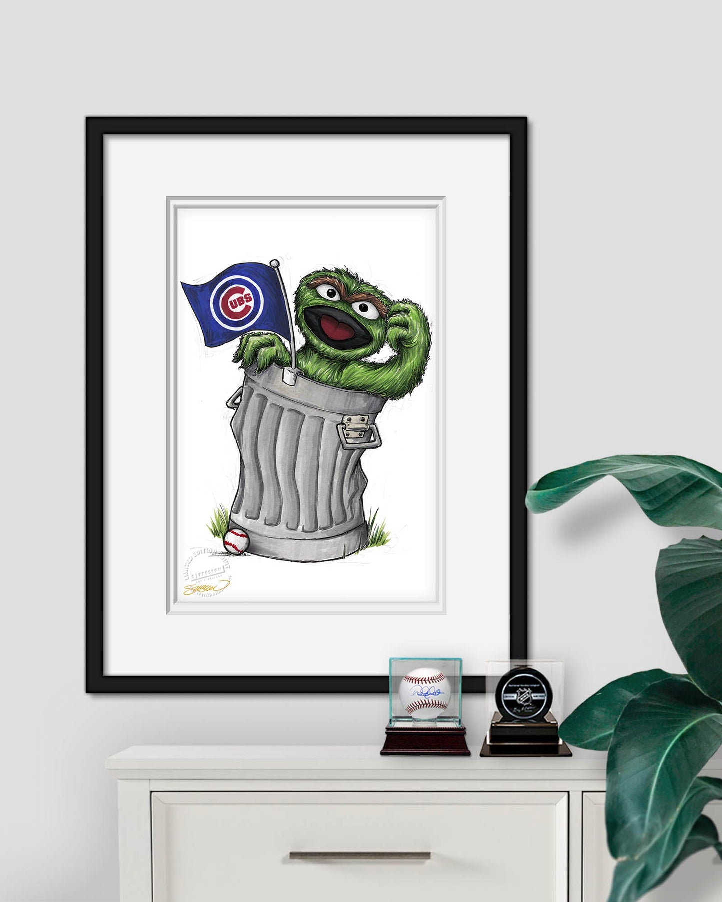 Oscar Rep Your Colours x MLB Cubs Art Print