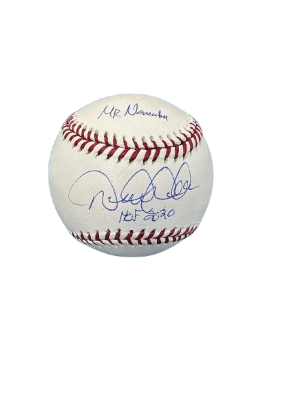 Derek Jeter Autographed "HOF 2020" "Mr. November"  American League Baseball
