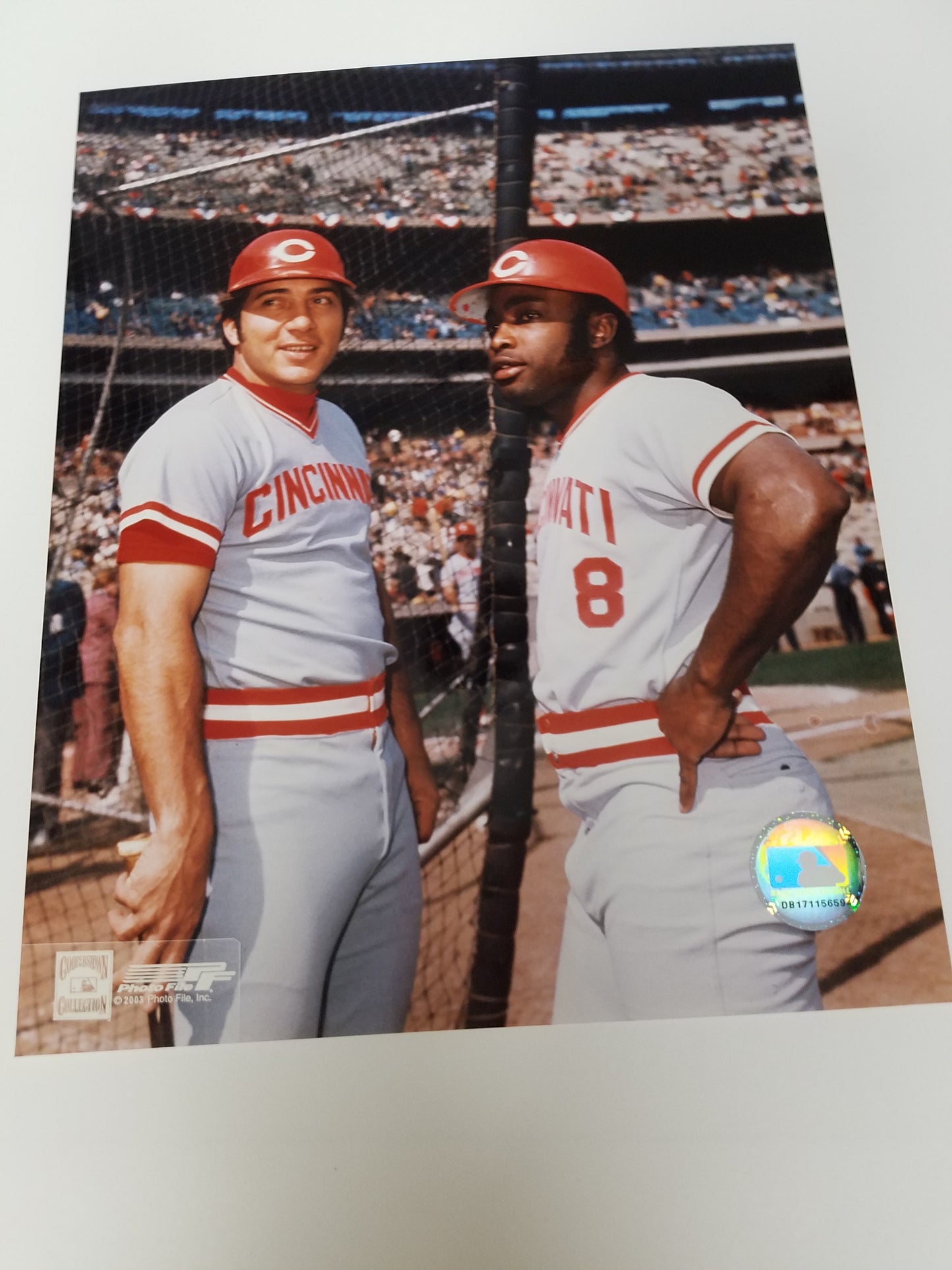 UNSIGNED Joe Morgan/ Johnny Bench 8x10 Photo
